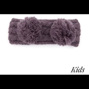CC Kids Double Pom Headband Violete NWT